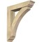 Ekena Millwork Thorton Traditional Rough Sawn Bracket w/ Offset Brace, Douglas Fir, 6"W x 26"D x 30"H BKT0604X26X30THR01RDF - alternate 1